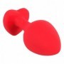 Plug anale a cuore dildo indossabile anal butt plug in silicone sex toys stimolatore