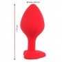 Plug anale a cuore dildo indossabile anal butt plug in silicone sex toys stimolatore