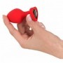 Plug anale a cuore dildo indossabile anal butt plug in silicone sex toys stimolatore