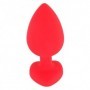 Plug anale a cuore fallo indossabile in silicone sex toy anal butt plug stimolatore