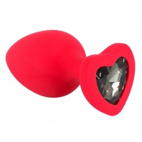 Plug anale a cuore fallo indossabile in silicone sex toy anal butt plug stimolatore