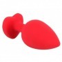 Plug anale a cuore fallo indossabile in silicone sex toy anal butt plug stimolatore