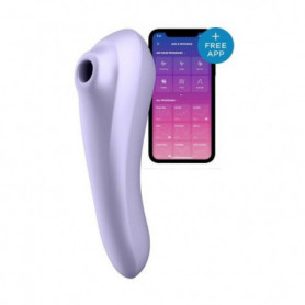 Vibratore vaginale doppio in silicone stimolatore succhia clitoride wireless app