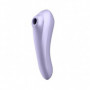 Vibratore vaginale doppio in silicone stimolatore succhia clitoride wireless app