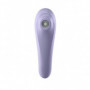 Vibratore vaginale doppio in silicone stimolatore succhia clitoride wireless app