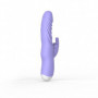 Vibratore vaginale doppio in silicone stimolatore rabbit clitoride ricaricabile