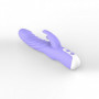 Vibratore vaginale doppio in silicone stimolatore rabbit clitoride ricaricabile