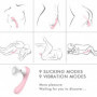 Vibratore vaginale anale in silicone vibrante vibromassaggiatore succhia clitoride