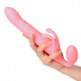 Vibratore strap on Rabbit dildo indossabile vaginale fallo in silicone realistico