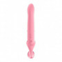 Vibratore strap on Rabbit dildo indossabile vaginale fallo in silicone realistico