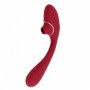 Vibratore doppio in silicone stimolatore vagina e succhia clitoride ricaricabile