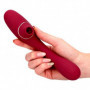 Vibratore doppio in silicone stimolatore vagina e succhia clitoride ricaricabile
