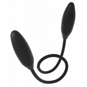 vibratore doppio in silicone nero plug anale vaginale vibrante ricaricabile sex