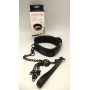 Collare con guinzaglio bondage fetish black