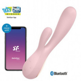 Vibratore vaginale doppio in silicone satisfyer mono flex con stimolatore clitoride