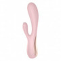 Vibratore vaginale doppio in silicone satisfyer mono flex con stimolatore clitoride