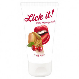 Lubrificante gel intimo commestibile per sesso orale aromatizzato alla ciliegia 50 ml