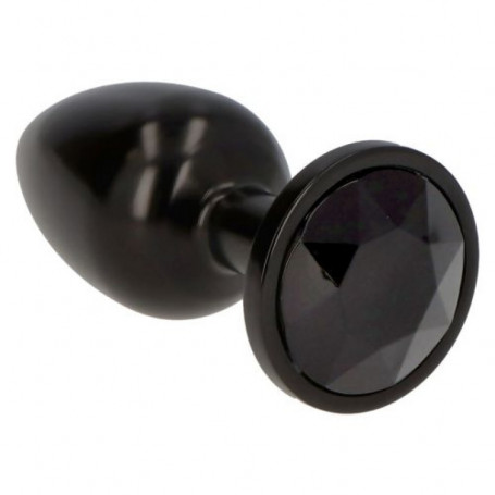 Plug anale butt anal dildo con pietra diamante in vetro sex toy fallo nero mini