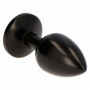 Plug anale butt anal dildo con pietra diamante in vetro sex toy fallo nero mini