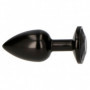 Plug anale butt anal dildo con pietra diamante in vetro sex toy fallo nero mini