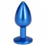 fallo Plug anale dildo con pietra butt anal diamante in vetro sex toy blu mini