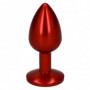 Plug anal butt anale con pietra diamante in vetro dildo sex toy fallo mini rosso