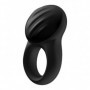 Anello fallico per il pene cock ring satisfyer signet ring nero ricaricabile