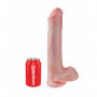 Fallo dildo maxi vaginale anale king cock 13 con ventosa e testicoli big enorme