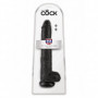 dildo fallo maxi realistico vaginale king cock 14 nero xxl con ventosa enorme