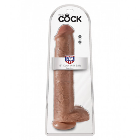 Dildo vaginale anale realistico maxi enorme king cock 15 fallo con ventosa big