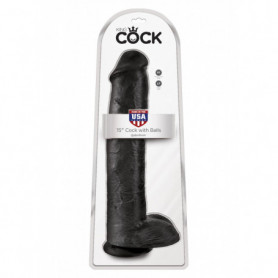 fallo vaginale anale realistico maxi nero king cock 15 dildo con ventosa grande