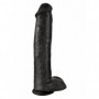 fallo vaginale anale realistico maxi nero king cock 15 dildo con ventosa grande