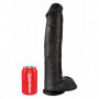 fallo vaginale anale realistico maxi nero king cock 15 dildo con ventosa grande