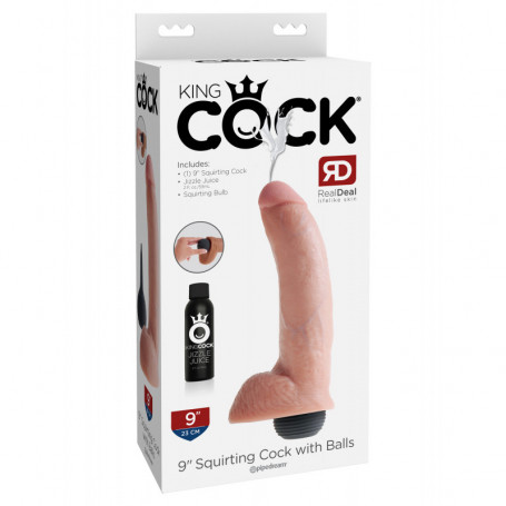 Fallo realistico squirting dildo vaginale anale eiaculante king cock 9 maxi pene
