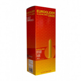 Preservativi condom Euroglider profilattici in lattice naturale lubrificati 144
