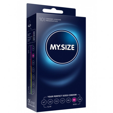 Preservativi condom profilattici MY.SIZE 64mm Condoms 10pcs