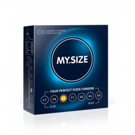 Preservativi condom profilattici MY.SIZE 53mm Condoms 3pcs