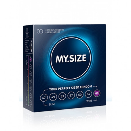 Preservativi condom profilattici MY.SIZE 69mm Condoms 3pcs