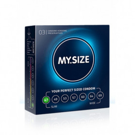 Preservativi condom profilattici MY.SIZE 47 mm Condoms 3pcs