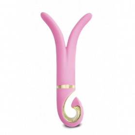 vibratore vaginale anale doppio dildo fallo vibrante in silicone realistico gvibe 3