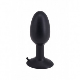 plug anale in silicone morbido fallo nero con ventosa dildo grande tappo anal