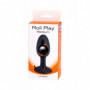 plug anale in silicone morbido fallo nero con ventosa dildo grande tappo anal