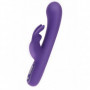 vibratore rabbit in silicone fallo vaginale doppio stimolatore dildo riaricabile