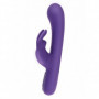 vibratore rabbit in silicone fallo vaginale doppio stimolatore dildo riaricabile