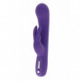 vibratore rabbit in silicone fallo vaginale doppio stimolatore dildo riaricabile