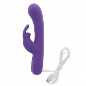 vibratore rabbit in silicone fallo vaginale doppio stimolatore dildo riaricabile