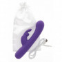 vibratore rabbit in silicone fallo vaginale doppio stimolatore dildo riaricabile