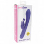 vibratore rabbit riaricabile dildo in silicone fallo vaginale doppio stimolatore