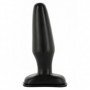 plug anale con ventosa stimolatore anale in gomma tappo fallo nero morbido