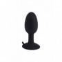 plug anale con ventosa in silicone tappo stimolatore anale fallo nero morbido